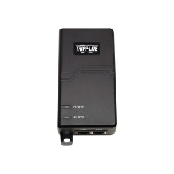 Tripp Lite Gigabit PoE+ Midspan Active Injector - IEEE 802.3at/802.3af, 30W, 1 Port - PoE injector - AC 100-240 V - 30 Watt - output connectors: 1 - black