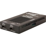 Transition Networks Stand-alone Fiber to Fiber Media Converter - 10 Gigabit Ethernet - 10GBase-X - 2.0 x Expansion Slots - SFP+ - 2 x SFP+ Slots - Power Supply - Standalone - TAA Compliant