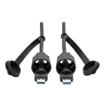 Eaton Tripp Lite Series USB 3.0 SuperSpeed A to A M/M Cable, Industrial - IP68, Shielded, 13 ft. (3.96 m), TAA - USB cable - TAA Compliant - USB Type A (M) to USB Type A (M) - USB 3.1 Gen1 - 13 ft - indoor / outdoor - black - for P/N: N206-SB01-IND