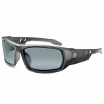 Ergodyne Skullerz Safety Glasses, Odin, Matte Black Frame, Silver Mirror Lens