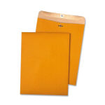 Quality Park Clasp Envelopes, 9in x 12in, 100% Recycled, Kraft, Pack Of 100