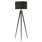 Adesso Director Floor Lamp, 61 1/2inH, Black