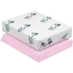 SKILCRAFT Color Xerographic Copy Paper, Pink, Letter (8.5in x 11in), 5000 Sheets Per Case, 20 Lb, 84 Brightness (AbilityOne 7530-01-150-0334), Case Of 10 Reams