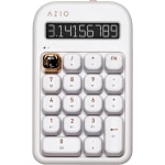 AZIO IZO Number Pad/Standalone Calculator, Blue Switches, White Blossom, AZI917800F063