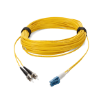 AddOn 30m LC to ST OS1 Yellow Patch Cable - Patch cable - LC/UPC single-mode (M) to ST/UPC single-mode (M) - 30 m - fiber optic - duplex - 9 / 125 micron - OS1 - halogen-free - yellow