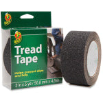 Duck Brand Tread Tape - 15 ft Length x 15 ft Width - Adhesive Backing - Slip Resistant - For Outdoor, Ladder, Step, Walkway - 1 Roll - Black