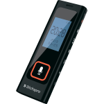 Dictopro Tiny Digital Voice Activated Recorder - HQ Recording from 60ft, Sensitive Mic - 8 GB - MP3, WAV, WMA, APE, FLAC - Headphone - 582 HourspeaceRecording Time - Portable