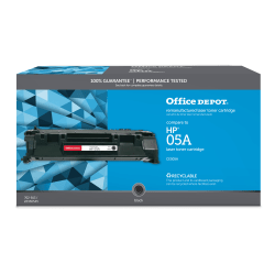 Office Depot Brand Remanufactured Black Toner Cartridge Replacement For HP 05A