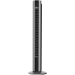 Lasko Space-Saving Performance Tower Fan & Remote - 3 Speed - Oscillating, Timer, Night Mode - 42.5in Height x 12.5in Width - Plastic - Gray