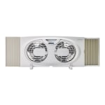 Lasko Twin Window Fan - 2 Speed - Quiet, Carrying Handle, Manual Control, Energy Efficient, Safety Fuse - 10.2in Height x 5.2in Width - White