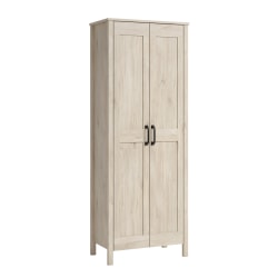 Sauder Select 28inW 2-Door Storage Cabinet, Chalk Oak