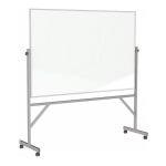 Ghent Reversible Dry-Erase Whiteboard, 78in x 77in, Aluminum Frame With Silver Finish