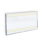 Azar Displays Acrylic Sign Holders With Adhesive Tape, 8 1/2in x 14in, Clear, Pack Of 10