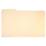 SKILCRAFT File Folders, 1/3 Cut, Legal Size, 30% Recycled, Manila, Pack Of 100 (AbilityOne 7530-00-282-2508)