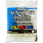 SureBonder 4in All Purpose Glue Sticks - 20 / Pack - Clear