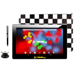 Linsay F10IPS Tablet, 10.1in Screen, 2GB Memory, 64GB Storage, Android 13, Black Squares