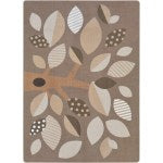 Joy Carpets Kid Essentials Rectangular Area Rug, Shady Grove, 7-2/3ft x 10-3/4ft, Neutral