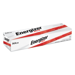 Energizer Max AA Alkaline Batteries, Pack Of 24 Batteries, E91SBP-24H