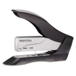 Bostitch Spring-Powered Premium Heavy Duty Stapler, 100 Sheet Capcity, Black/Silver