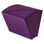 Smead Expanding A-Z Files Without Flap, Letter Size, 7/8in Expansion, Purple