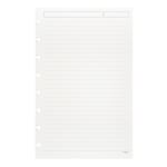 TUL Discbound Refill Pages, Junior Size, Narrow Ruled, 50 Sheets, White