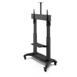 Kanto MTMA100PL Display Stand - Kanto MTMA100PL Height Adjustable Rolling TV Cart with Device Shelf for 60in to 100in TVs up to 200 lb - Rolling AV Cart - VESA Support from 200x200 to 1000x600 - Height adjustable AV Cart