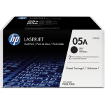 HP 05A Black Toner Cartridges, Pack Of 2, CE505D