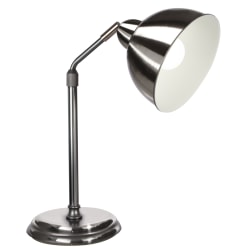 OttLite Covington Table Lamp, 17-1/2inH, Brushed Nickel