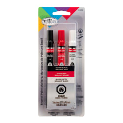 Uni-Paint Markers, Medium Point, Assorted Colors, Pack Of 12