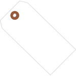 Partners Brand Plastic Shipping Tags, 4 3/4in x 2 3/8in, White, Case Of 100