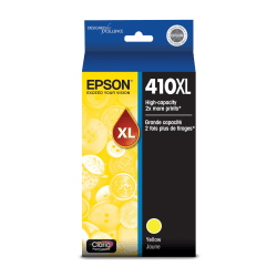 Epson 410XL Claria High-Yield Yellow Ink Cartridge, T410XL420-S