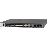 Netgear M4300 Stackable Managed Switch with 48x10G including 24x10GBASE-T and 24xSFP+ Layer 3 - 24 Ports - Manageable - 10 Gigabit Ethernet, Gigabit Ethernet - 10GBase-T, 10GBase-X - 3 Layer Supported - Modular - Twisted Pair, Optical Fiber - 1U High