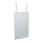 Azar Displays Hanging Poster Frames, Legal Size, 8-1/2in x 14in, Clear, Pack Of 4 Frames