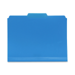 Smead Inn Dura File Folders, Letter Size, 1/3 Cut, Blue, Box Of 24