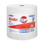 Wypall PowerClean X70 Medium Duty Cloths Jumbo Roll - 12.50in x 12.20in - 870 Sheets/Roll - White - Hydroknit - 870 - 1 / Carton