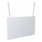 Azar Displays Horizontal Hanging Poster Frame, 11in x 17in, Clear