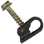 Eagle Aspen Cable Clip With Screw - Black - 100 Pack