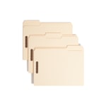 Smead Heavyweight Manila Fastener Folders, Letter Size, Pack Of 50