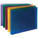 Smead Poly Expanding File Jackets, Assorted Colors, Pack Of 10