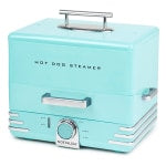 Nostalgia Hot Dog Steamer, 9-1/4in x 11-1/4in, Aqua