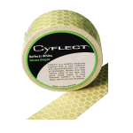 LC Industries Honeycomb Reflective Adhesive Tape, 1 1/2in x 60in, Yellow