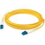 AddOn 15m LC (Male) to LC (Male) Yellow OS1 Duplex Fiber OFNR (Riser-Rated) Patch Cable - 100% compatible and guaranteed to work