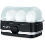 KRUPS Simply Electric Egg Cooker With Accessories, Black