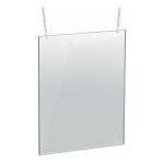 Azar Displays Vertical Hanging Poster Frame, 24in x 18in, Clear