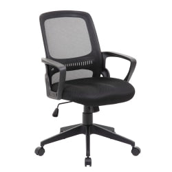 Global Accord Multi-Tilter Mid-Back Chair, 37 1/2inH x 25inW x 26inD, Black