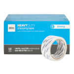 Office Depot Brand Heavy Duty Shipping Packing Tape, 1.89in x 54.6 Yd, Crystal Clear, Pack Of 18 Rolls