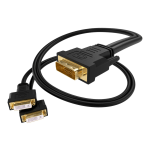 UNC Group - DVI splitter - dual link - DVI-D (M) to DVI-I (F) - 1 ft