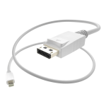 UNC Group - DisplayPort cable - Mini DisplayPort (M) to DisplayPort (M) - DisplayPort 1.1 - 10 ft - 4K30Hz support - white