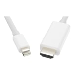 UNC Group - Adapter cable - Mini DisplayPort male to HDMI male - 15 ft - white - 4K30Hz support