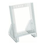 Azar Displays 1-Pocket Plastic Brochure Holders, Clear, Pack Of 10 Holders